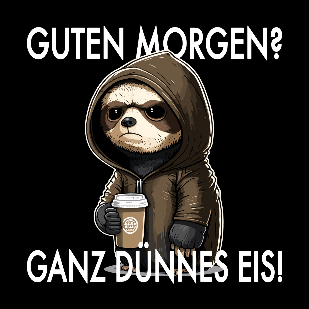 Guten Morgen, ganz dünnes Eis