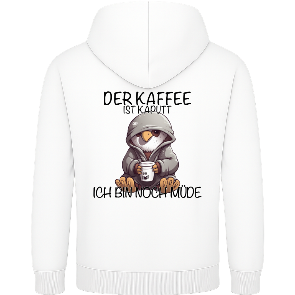 Der Kaffee ist kaputt – Lustiger Kaffee Adler Hoodie