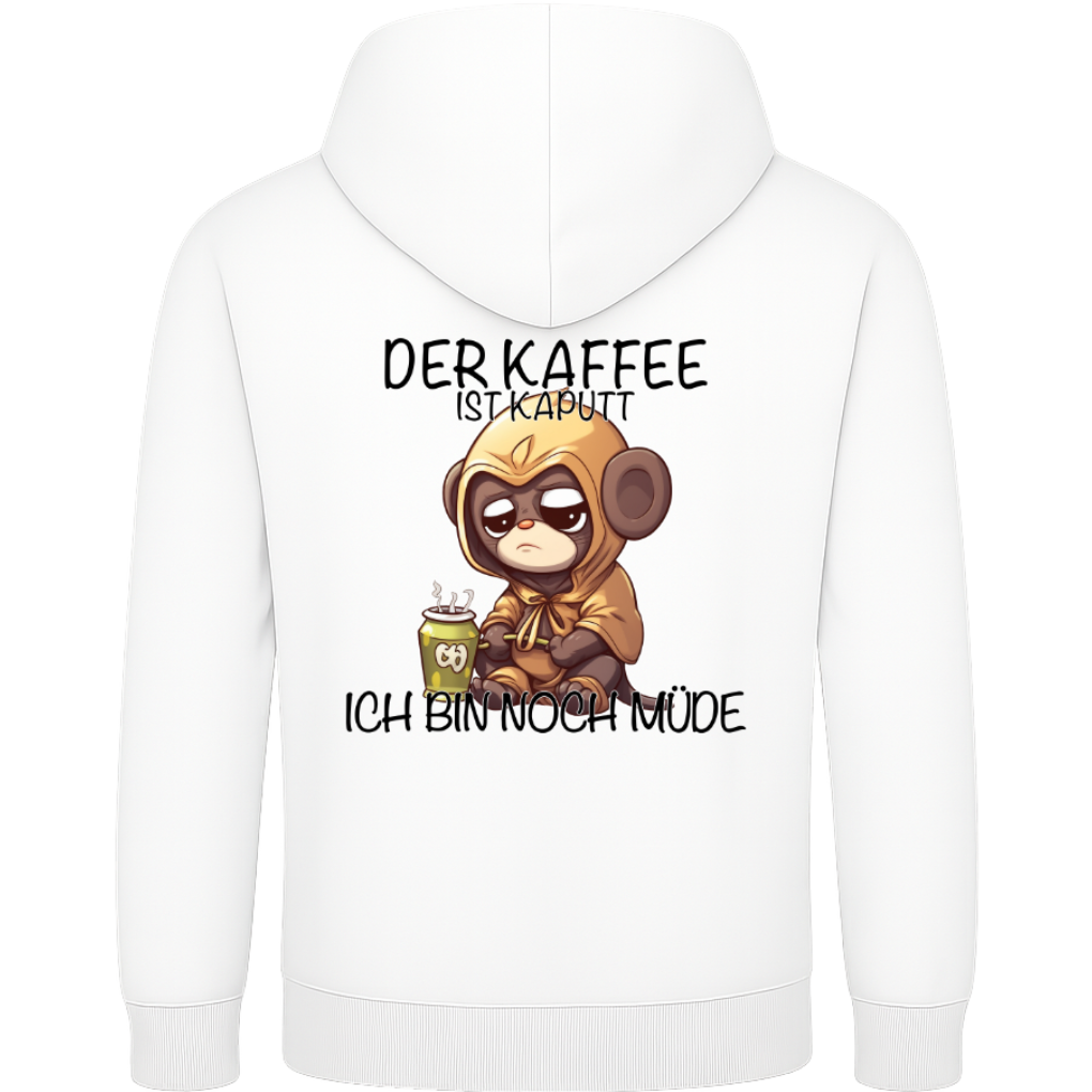 Der Kaffee ist kaputt – Lustiger Kaffee Affe Hoodie