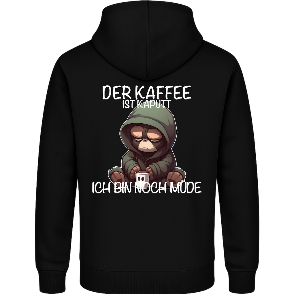 Der Kaffee ist kaputt – Lustiger Kaffee Gorilla Hoodie