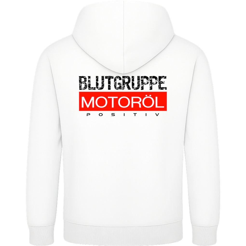 Blutgruppe Motoröl positiv Hoodie