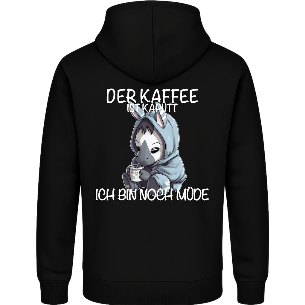 Der Kaffee ist kaputt – Lustiger Kaffee Esel Hoodie