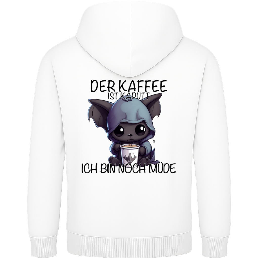 Der Kaffee ist kaputt – Lustiger Kaffee Fledermaus Hoodie