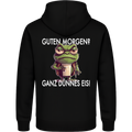 Guten Morgen? Ganz dünnes Eis – Lustiger Frosch Hoodie