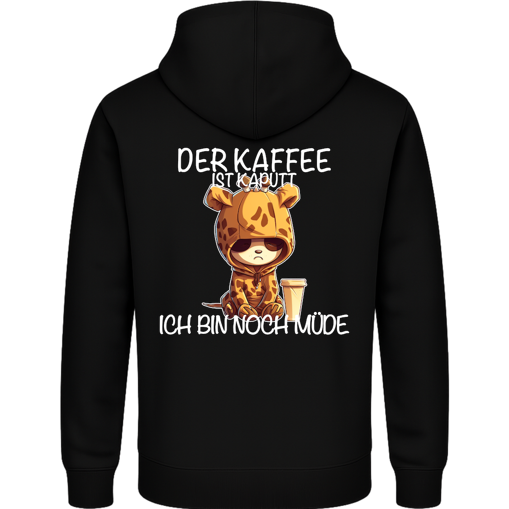 Der Kaffee ist kaputt – Lustiger Kaffee Giraffe Hoodie
