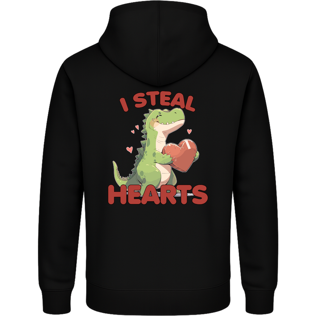 I Steal Hearts – Süßer Dino Hoodie