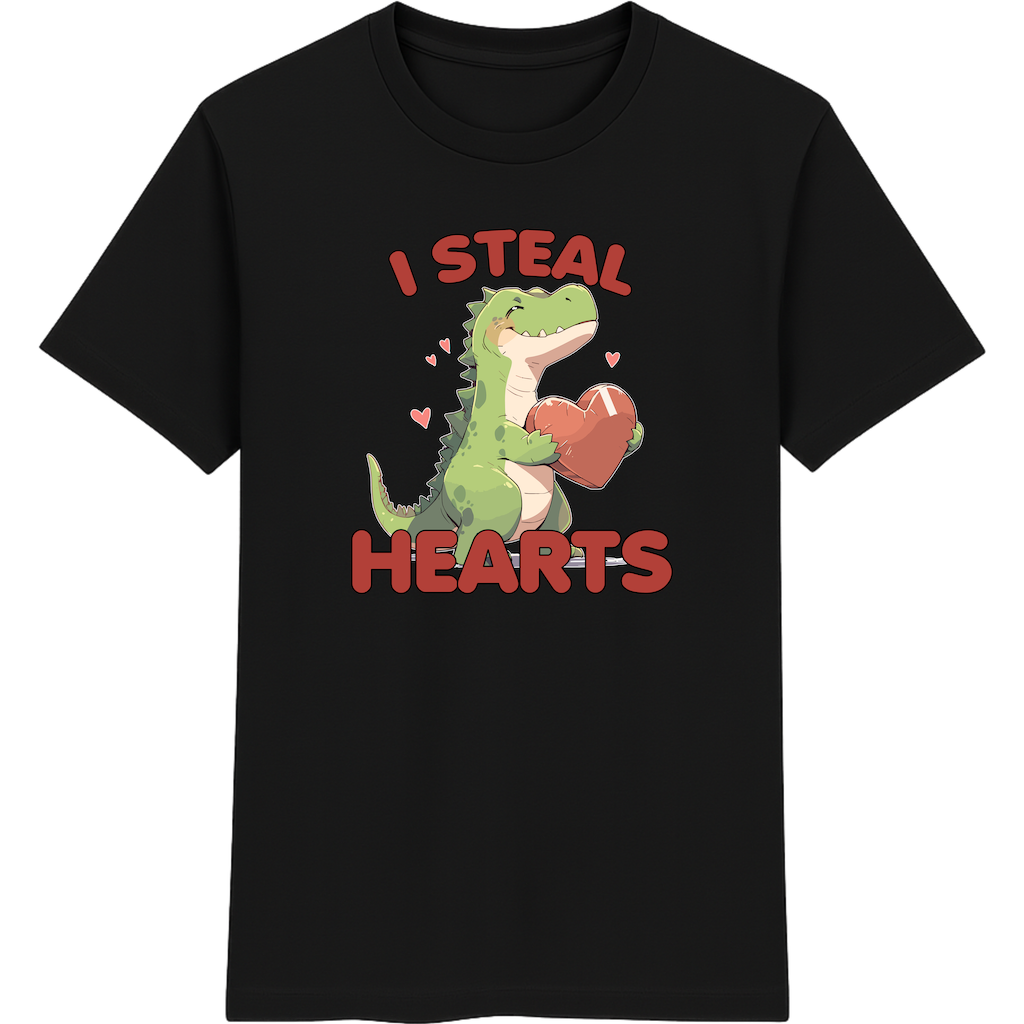 I Steal Hearts – Süßes Dino Shirt