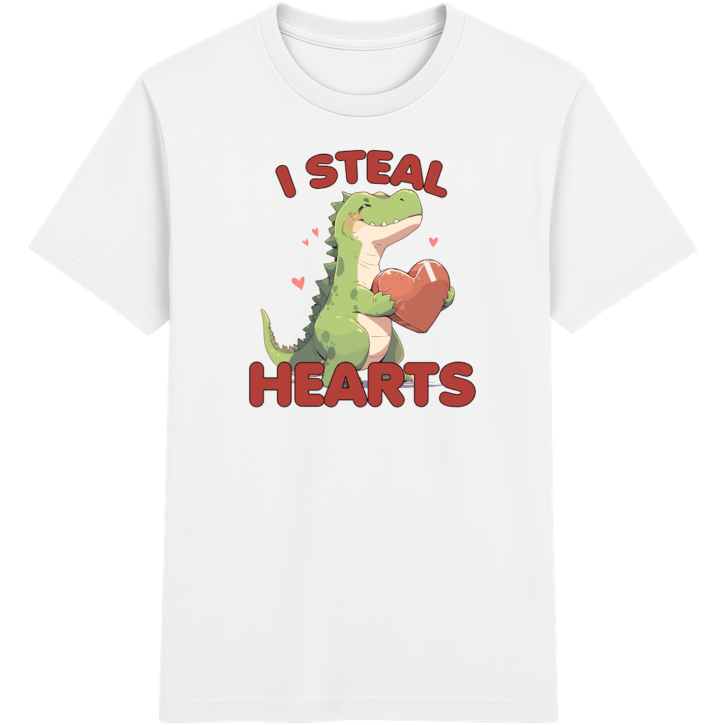I Steal Hearts – Süßes Dino Shirt