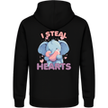 I Steal Hearts – Süßer Elefant Hoodie