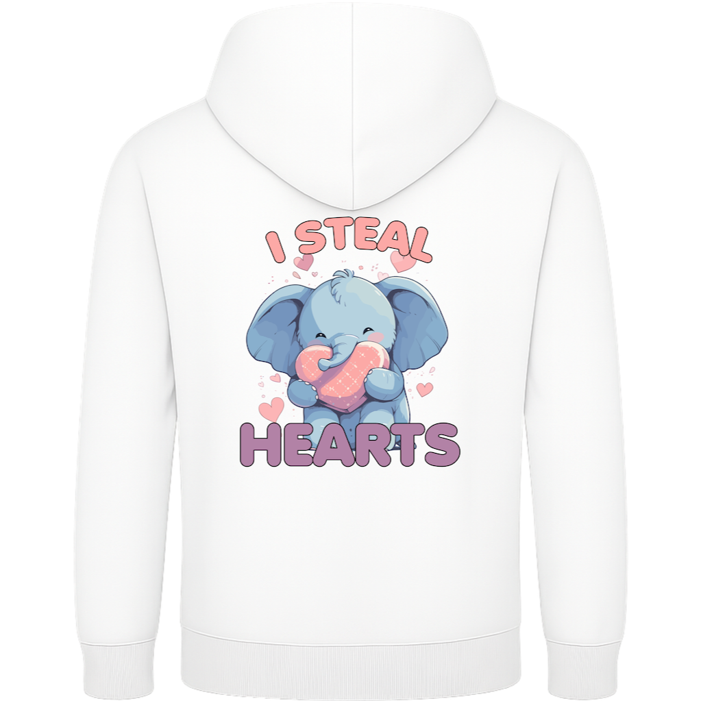 I Steal Hearts – Süßer Elefant Hoodie