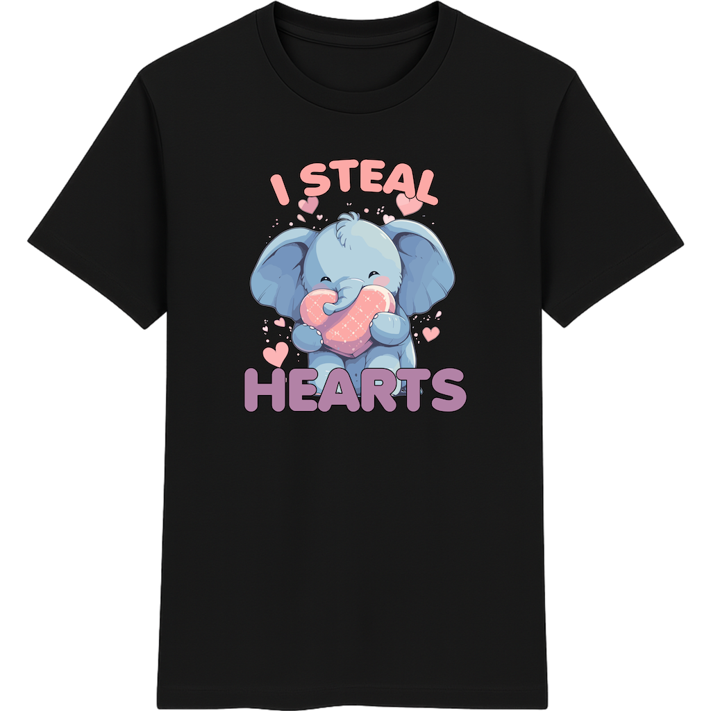 I Steal Hearts – Süßes Elefant Shirt