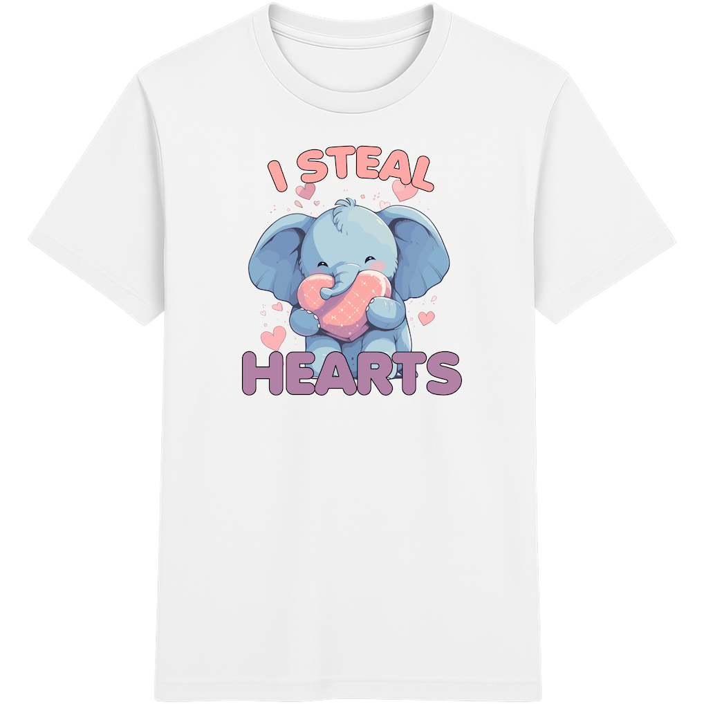 I Steal Hearts – Süßes Elefant Shirt