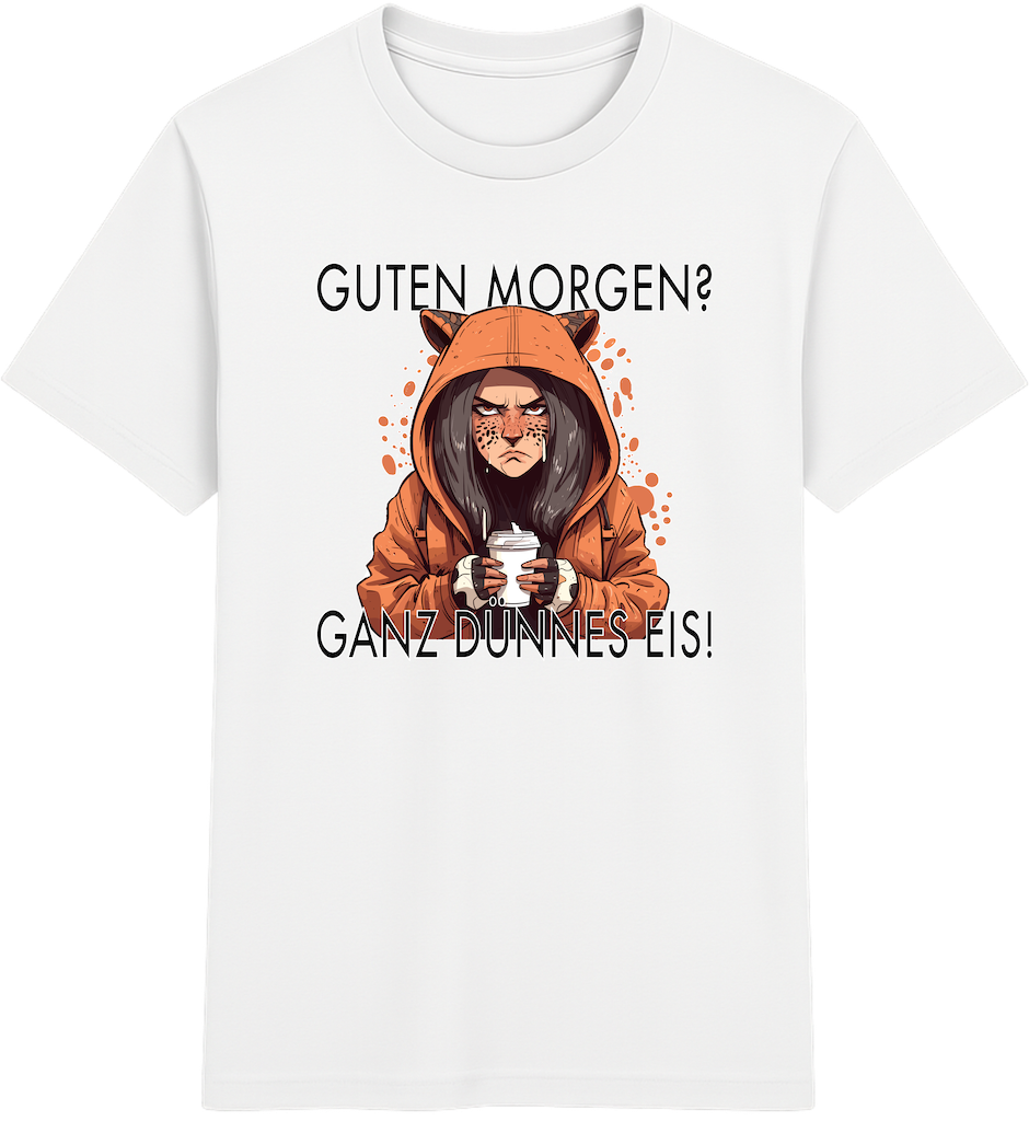 Guten Morgen? Ganz dünnes Eis – Lustiges Leopard Shirt