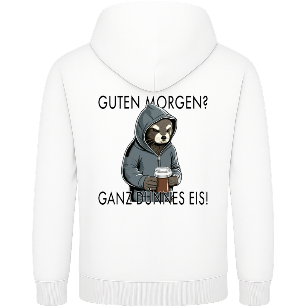 Guten Morgen? Ganz dünnes Eis – Lustiger Otter Hoodie