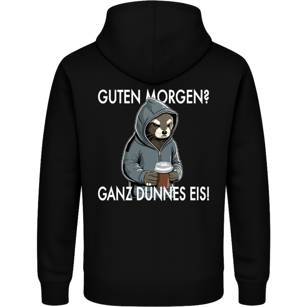 Guten Morgen? Ganz dünnes Eis – Lustiger Otter Hoodie