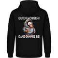 Guten Morgen? Ganz dünnes Eis – Lustiger Pinguin Hoodie
