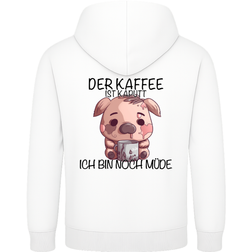 Der Kaffee ist kaputt – Lustiger Kaffee Schweinchen Hoodie