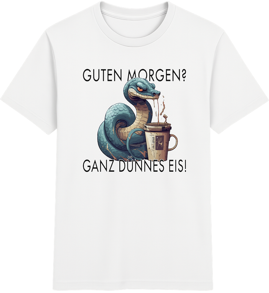 Guten Morgen? Ganz dünnes Eis – Lustige Schlange Shirt