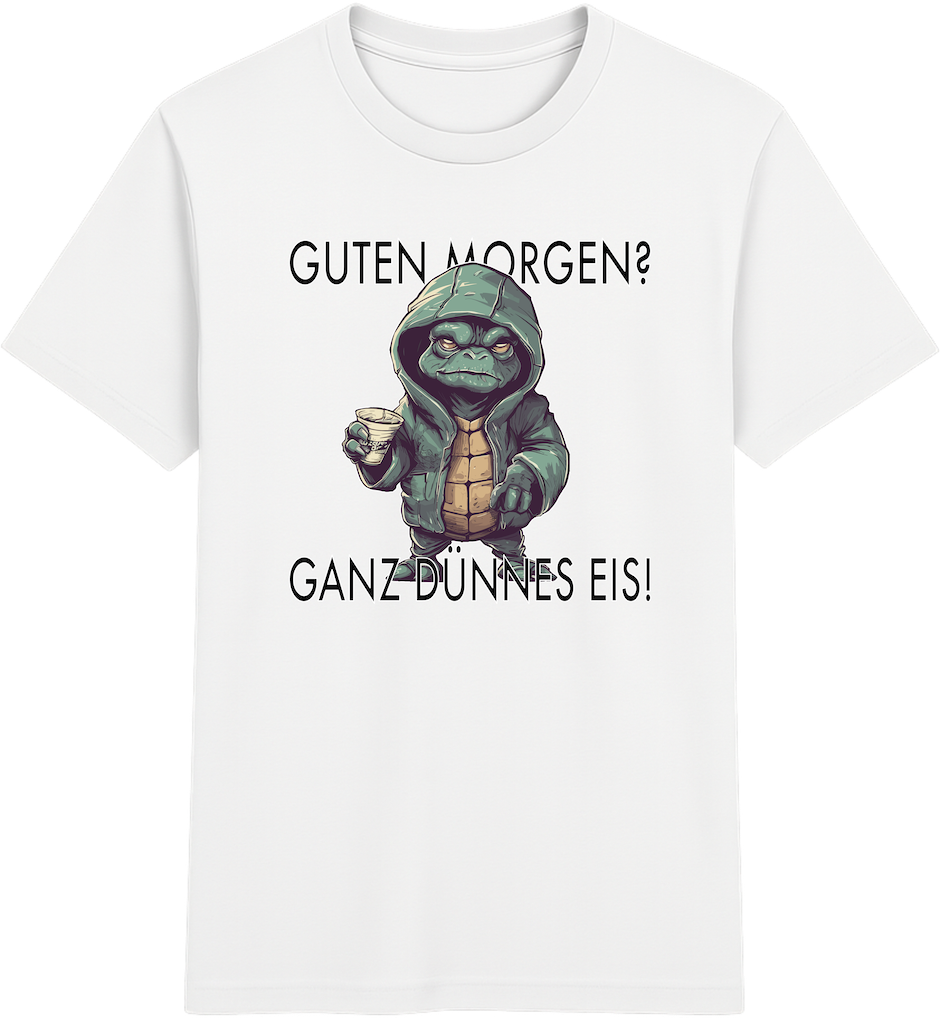 Guten Morgen? Ganz dünnes Eis – Lustige Schildkröten Shirt