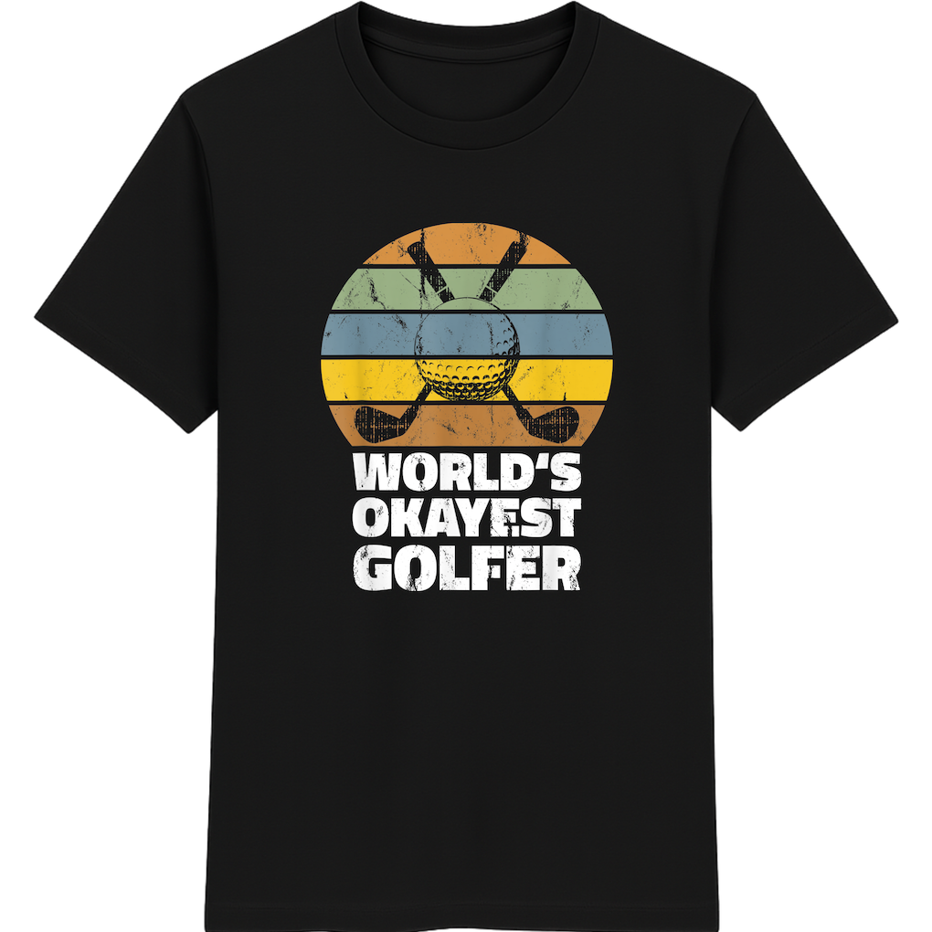 World’s Okayest Golfer – Lustiges Retro Golf Shirt